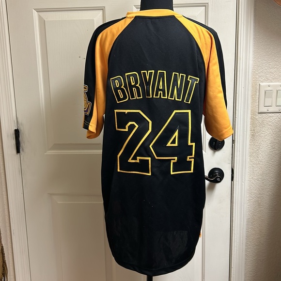 LA Lakers Kobe Bryant #24 Black and Gold Jersey, Medium - Picture 5 of 9